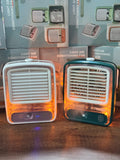 Mini Ventilador & Humidificador 2 en 1 | Aire Fresco en Segundos