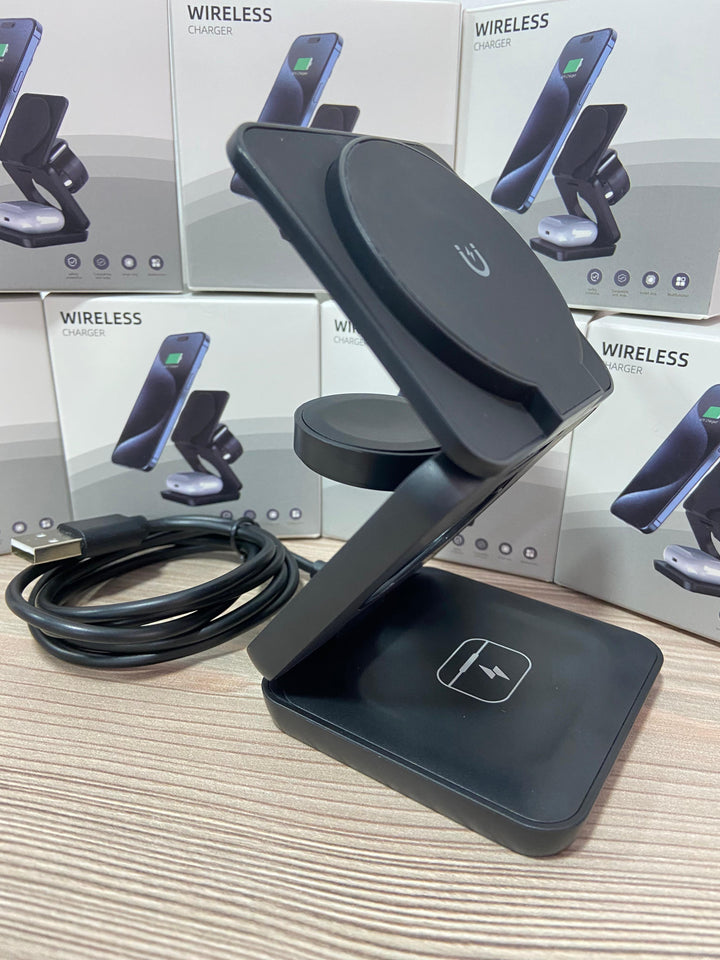 Cargador Plegable 3 en 1 | Potencia Premium en Tu Bolsillo