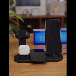 CARGADOR INALAMBRICO 5 EN 1 - CARGA IPHONE, AIRPODS, APPLE WATCH Y MÁS AL MISMO TIEMPO