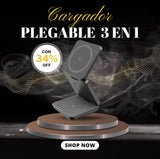 Cargador Plegable 3 en 1 | Potencia Premium en Tu Bolsillo