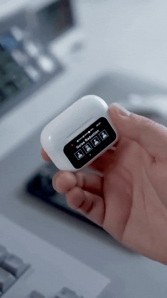 👉 AirPods con Pantalla Integrada + Cancelación de Ruido ANC y ENC